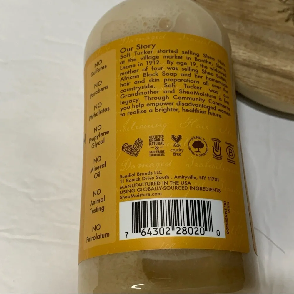 Shea Moisture Shampoo Lot of 2 Coconut & Hibiscus Raw Shea Butter 13 fl oz New